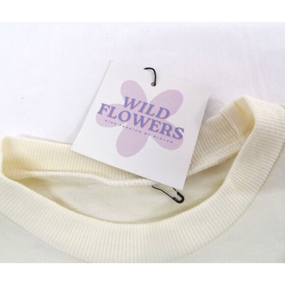 Sweat-Shirt Girl's Long Sleeve Wild Flowers I Put A Spell On You 3T/4T NWT - Picture 3 of 4
